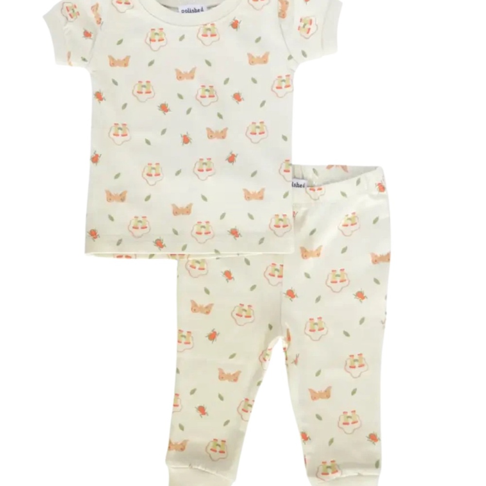 NWT Polished Prints Bugs and Binoculars Pajama Set Size 6